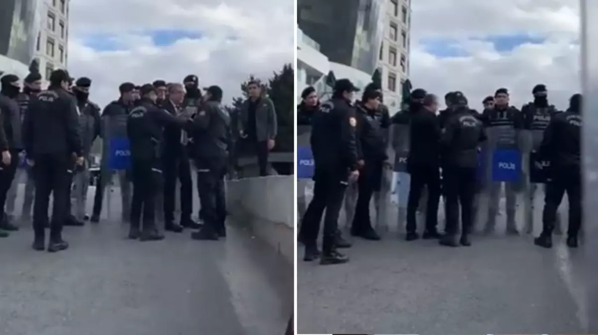 Belediye binasında gergin anlar! CHP’li vekil ‘Beni nasıl içeri almazsınız?’ diyerek polisle tartıştı