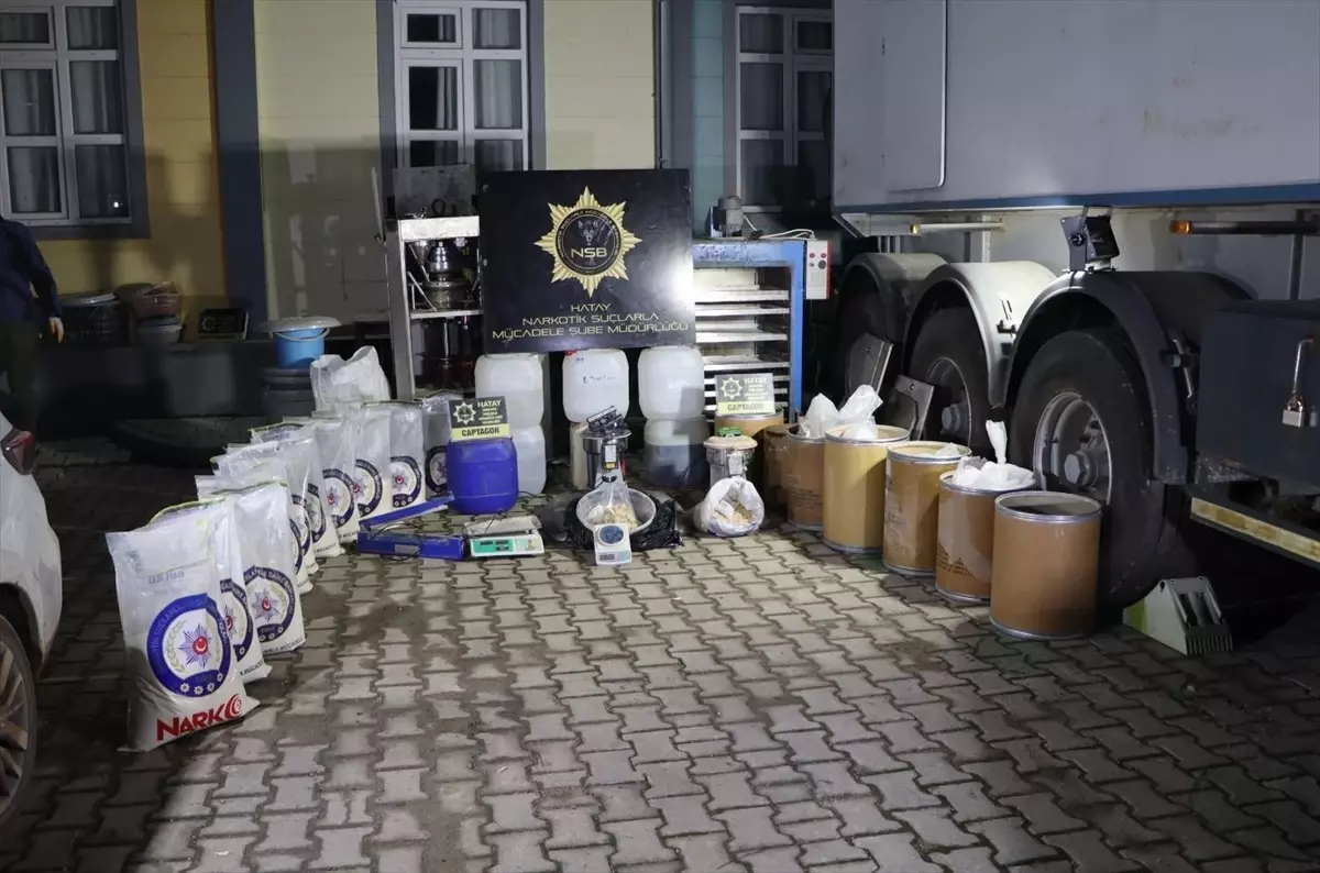 Hatay’da Uyuşturucu İmalathanesine Operasyon