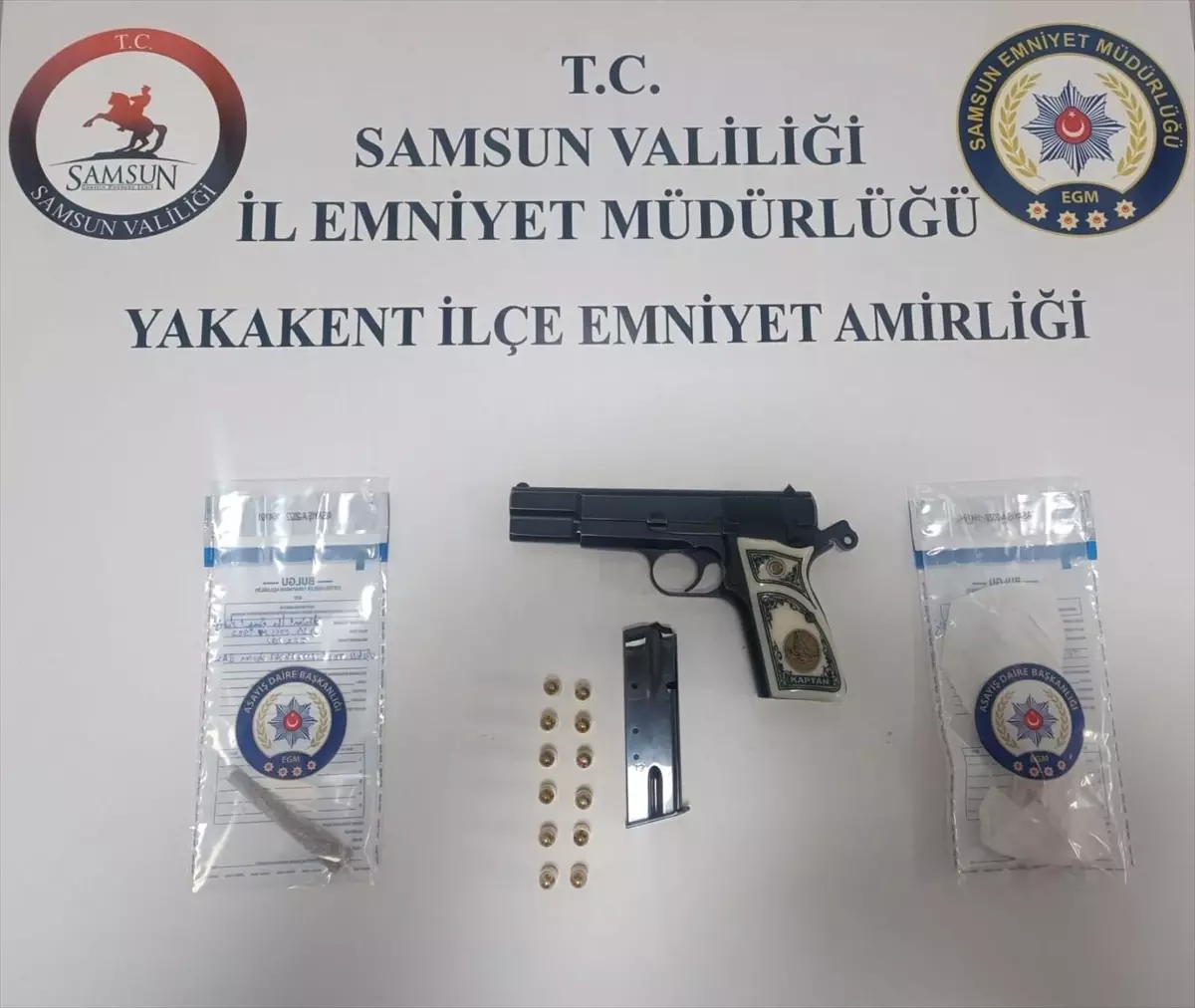 Yakakent’te Uyuşturucu ve Silah Ele Geçirildi