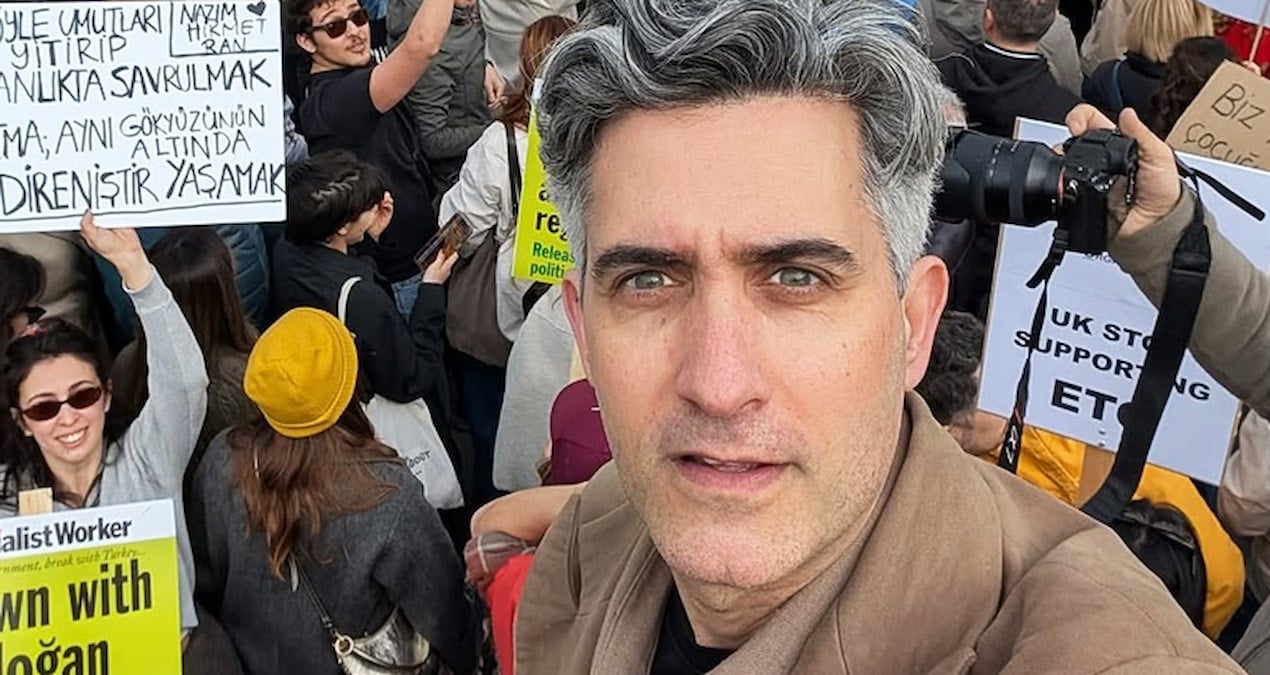 Memet Ali Alabora, İmamoğlu için düzenlenen eyleme katıldı