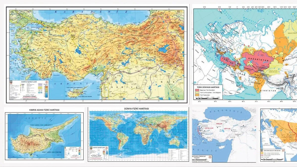 Ders kitaplarındaki haritalara güncelleme
